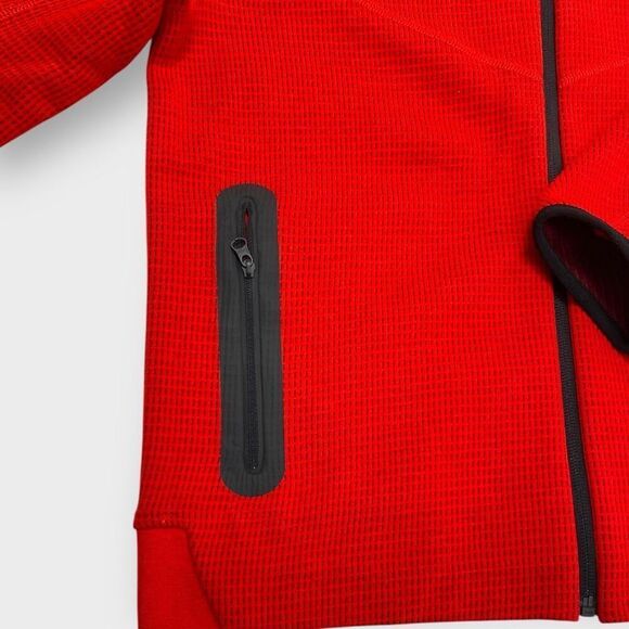 Nike Sportswear Tech Fleece Kids Winterized Full-Zip Red Black Hoodie size XL - Picture 6 of 12
